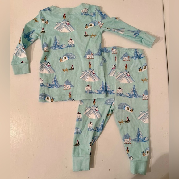 12-18M NWT Janie and Jack Arctic Pajama Set - Picture 2 of 4